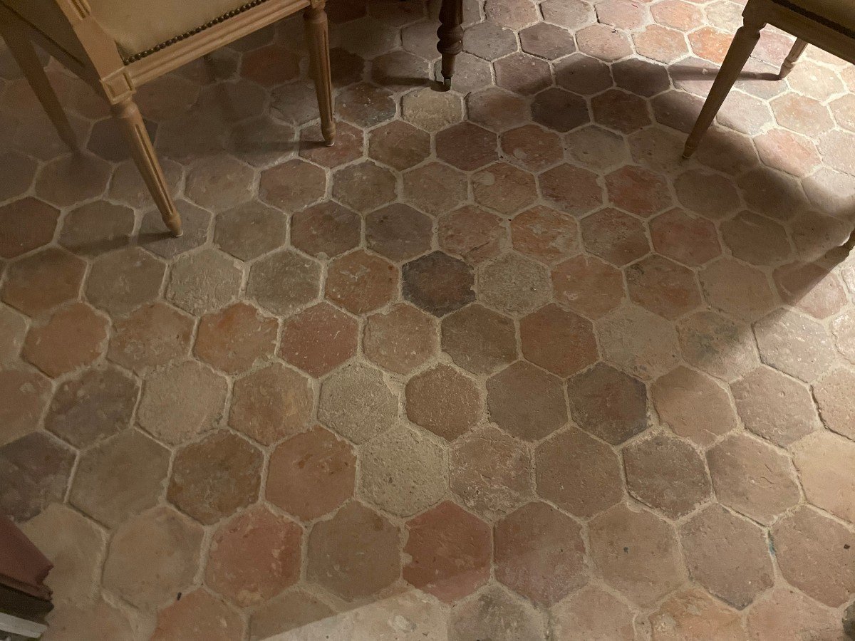 18th Century Floor Tiles - Hexagons 16cm X 16cm-photo-4