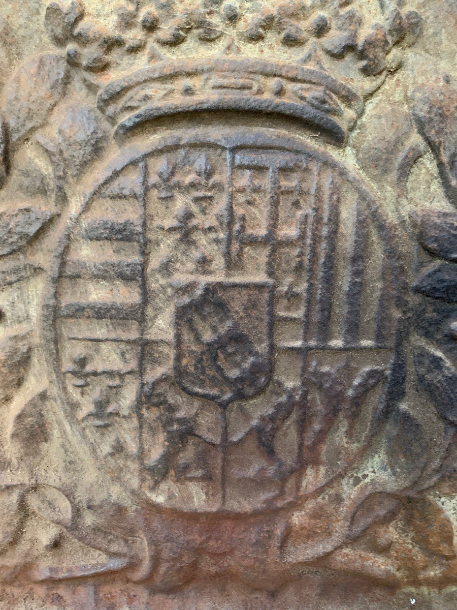 Fireplace Plate - Coat Of Arms Of The Duchy Of Lorraine, Circa 1700 -photo-2