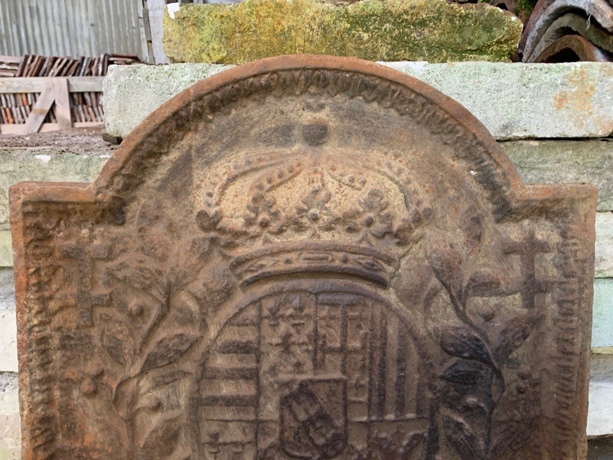 Fireplace Plate - Coat Of Arms Of The Duchy Of Lorraine, Circa 1700 -photo-3