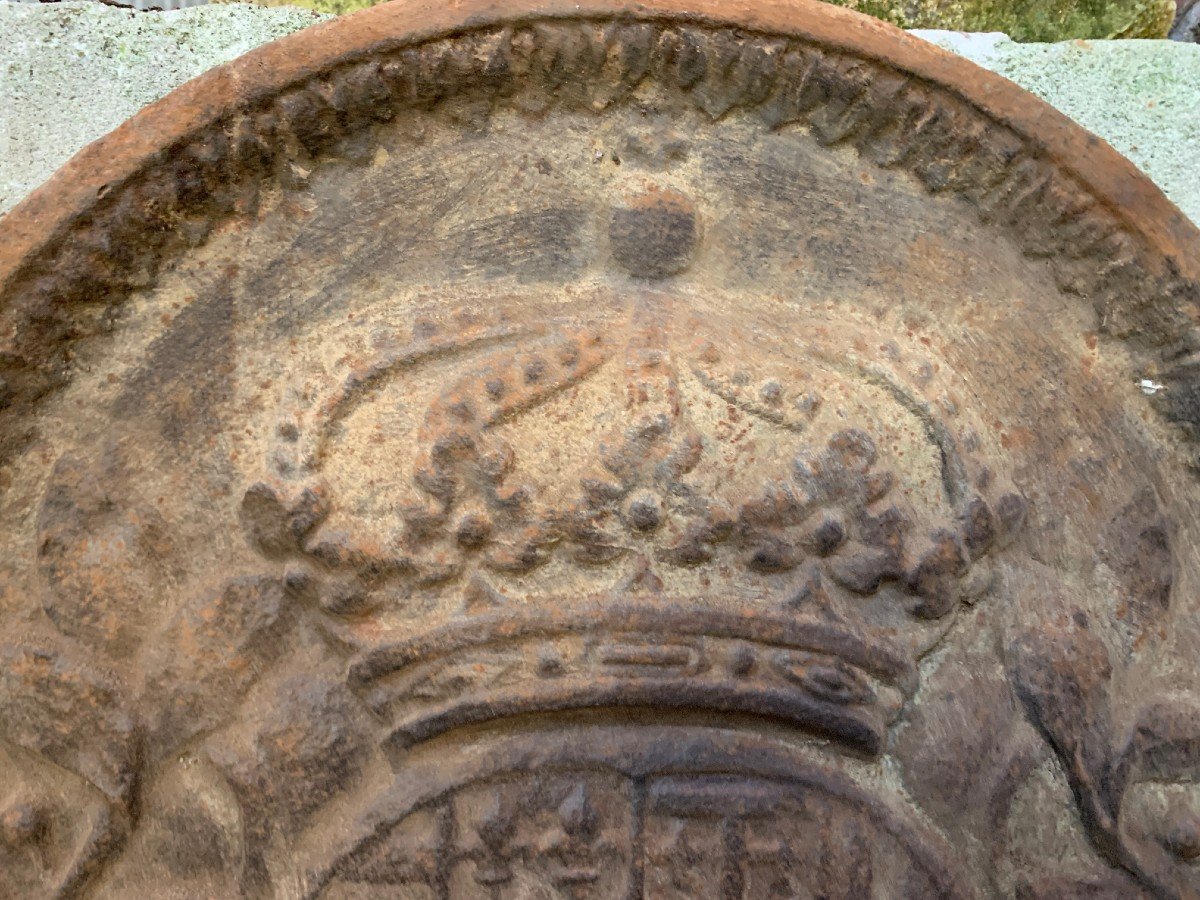 Fireplace Plate - Coat Of Arms Of The Duchy Of Lorraine, Circa 1700 -photo-4