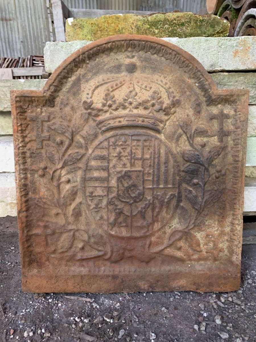 Fireplace Plate - Coat Of Arms Of The Duchy Of Lorraine, Circa 1700 