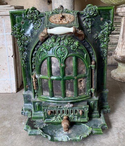 Varnished Cast Iron Stove - Circa 1900