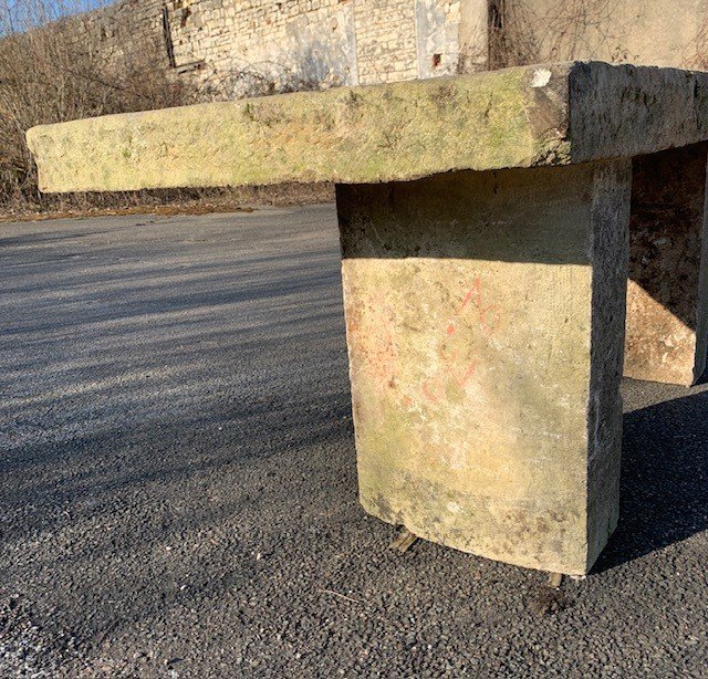 Garden Table - With Or Without Benches - 18th Century.-photo-4