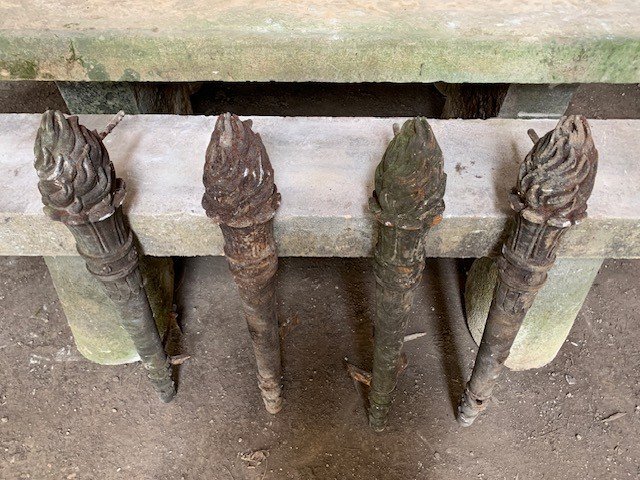 Cast Iron Torches - Circa 1900-photo-1