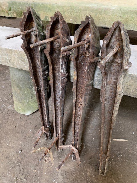 Cast Iron Torches - Circa 1900-photo-4