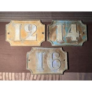 Cast Iron Street Numbers - 1930s