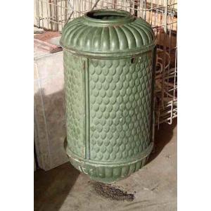 Vintage Parisian Trash Bin