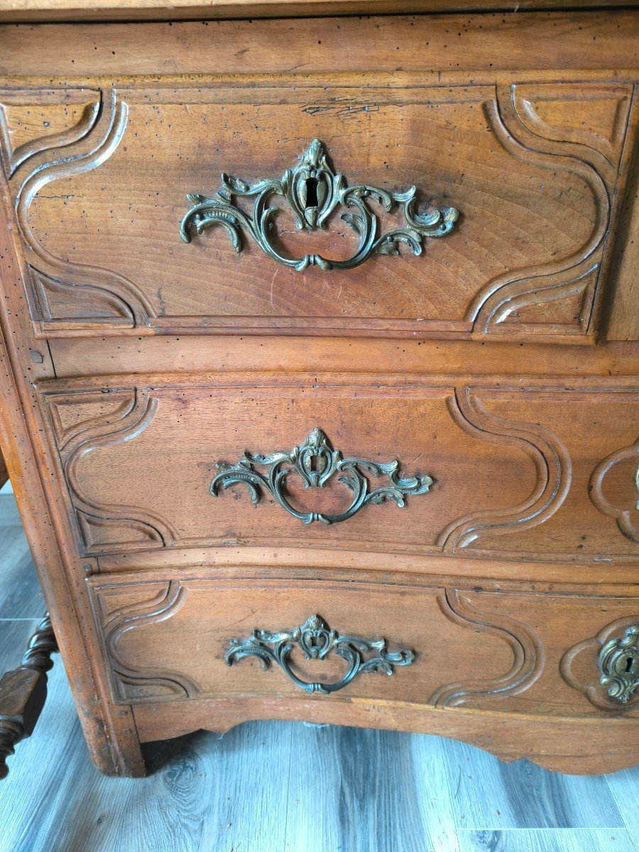 18th Century Parisian Walnut Chest Of Drawers-photo-3