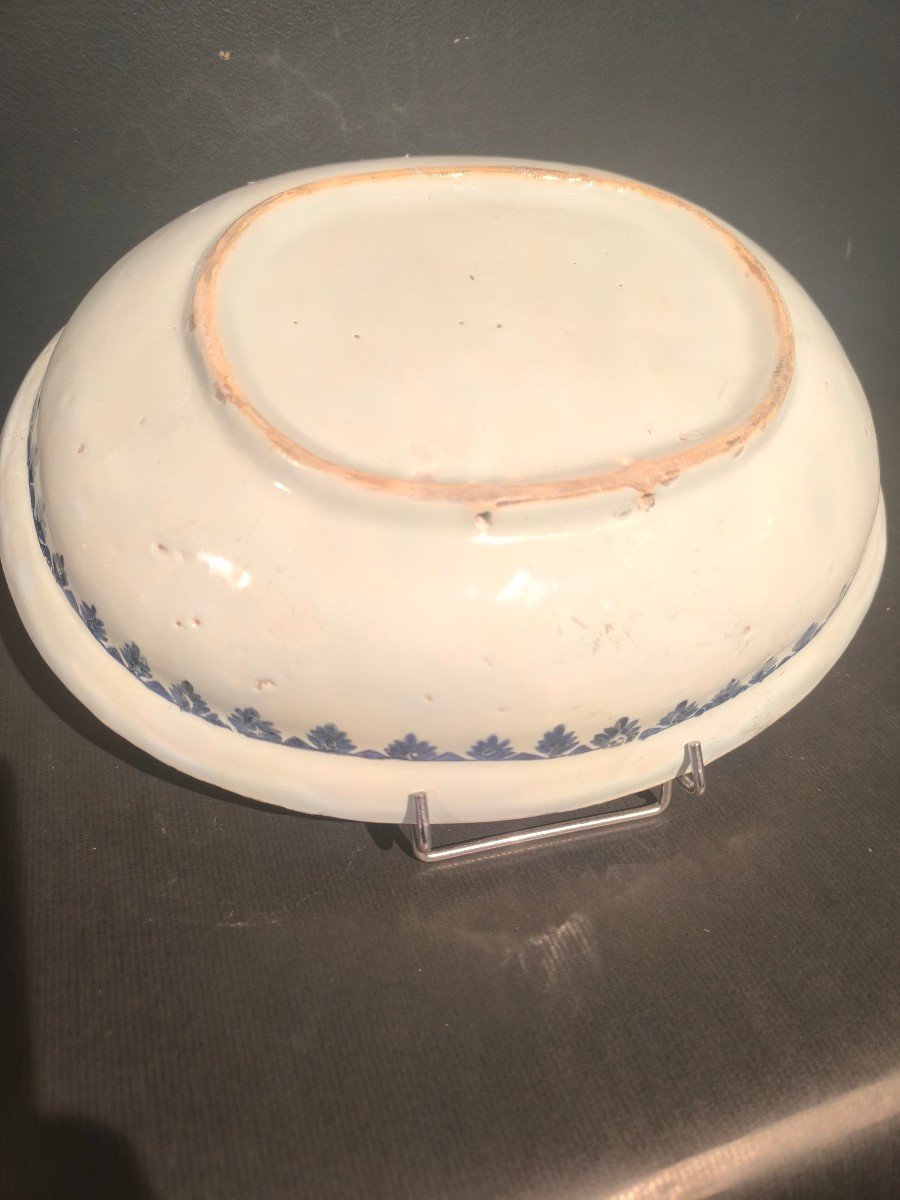 18th Century Rouen Earthenware Basin-photo-2