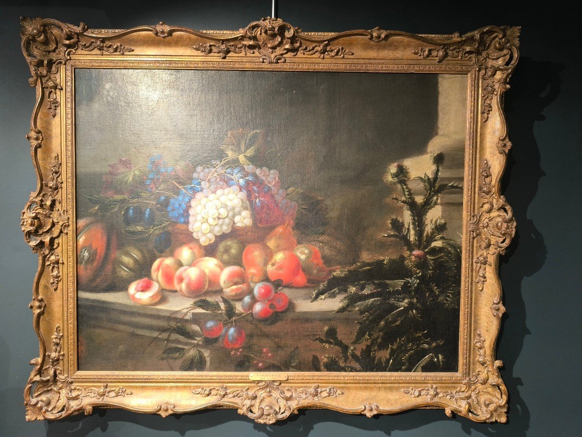 Nature Morte Aux Fruits. Epoque  Fin XVIIème- Début XVIIIème