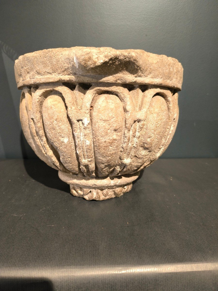 Romanesque Period Wall Lamp Console