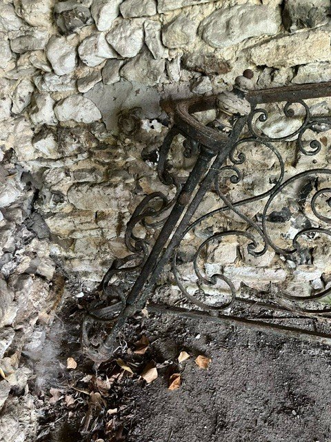 18th Century Wrought Iron Stair Railing-photo-2