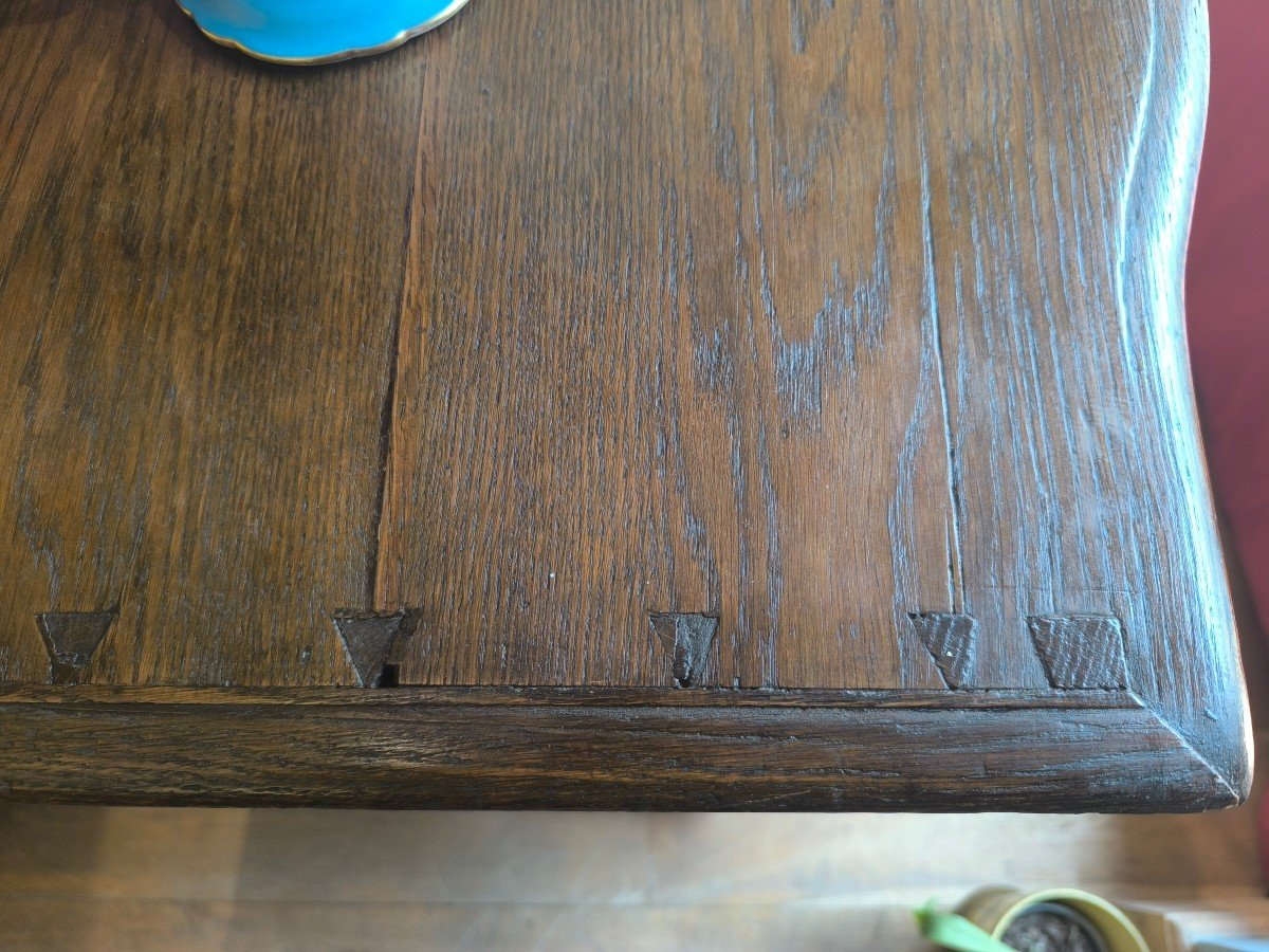 Oak Chest Of Drawers. Probably Belgian Work From The Beginning Of The 18th Century.-photo-3