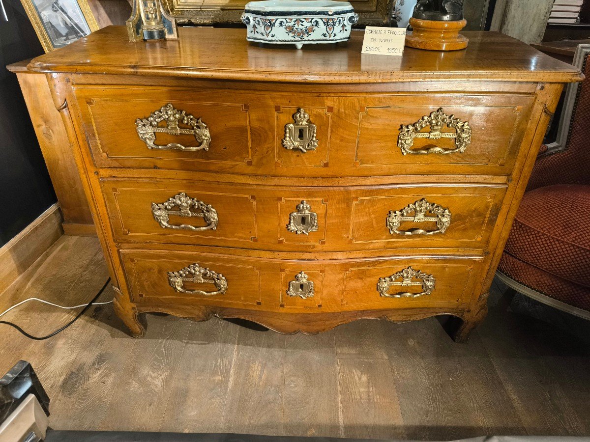 Commode En Noyer d'époque L XV