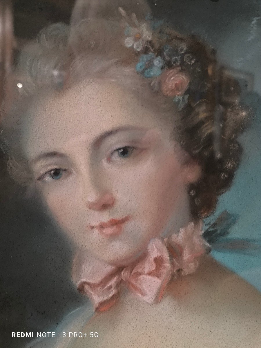 Pastel Du XVIIIème Siècle, Suiveur De François Boucher-photo-2