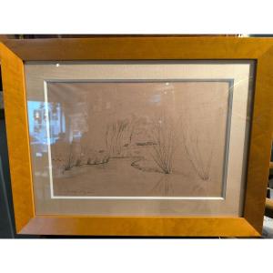 Ink Drawing Signed A. Dunoyer De Segonzac