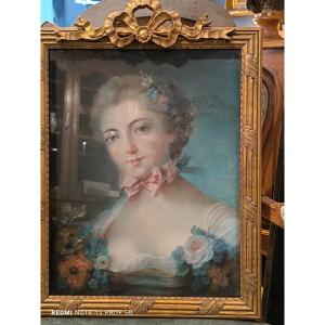 Pastel Du XVIIIème Siècle, Suiveur De François Boucher