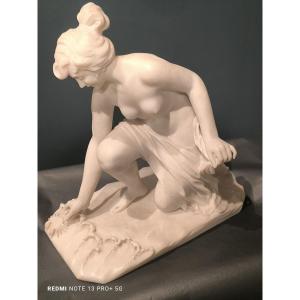 Alabaster Sculpture Art Nouveau Period