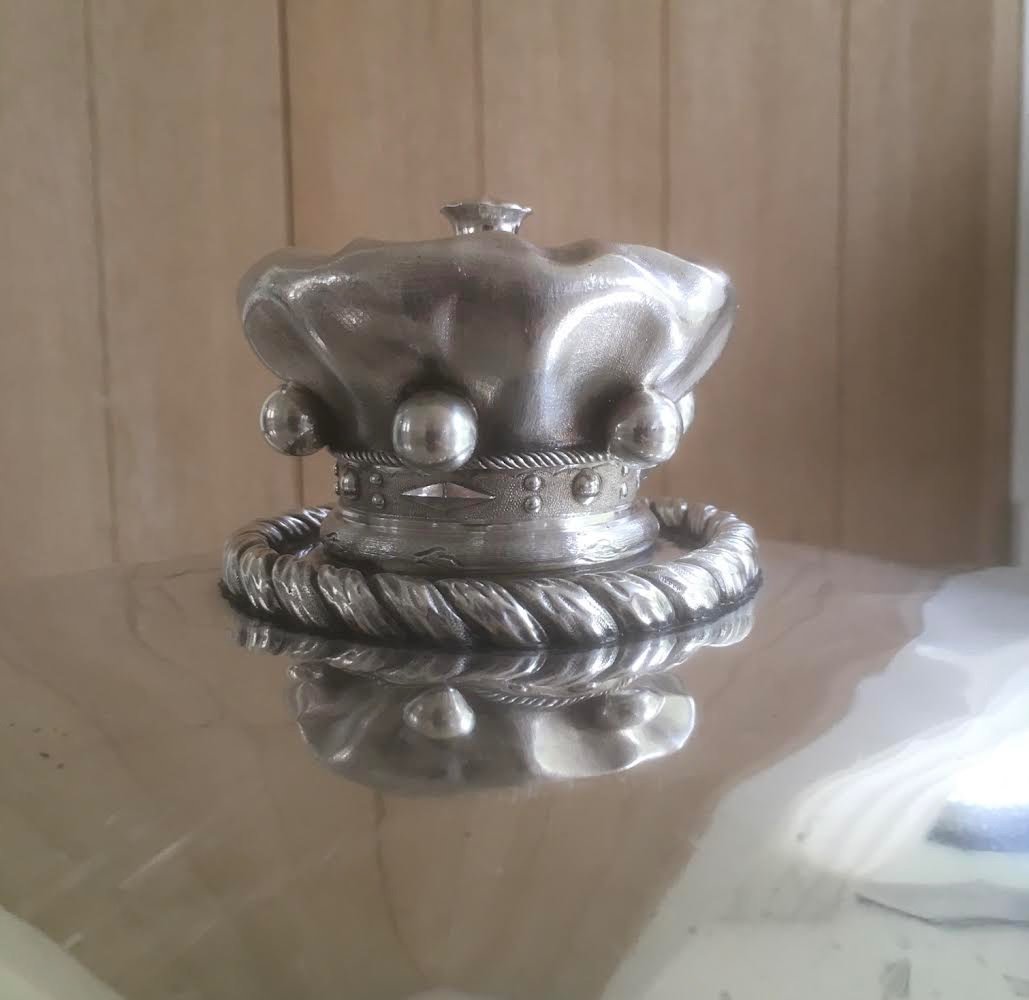 Silver Metal Table Bell, Sterling Silver Plug -photo-4