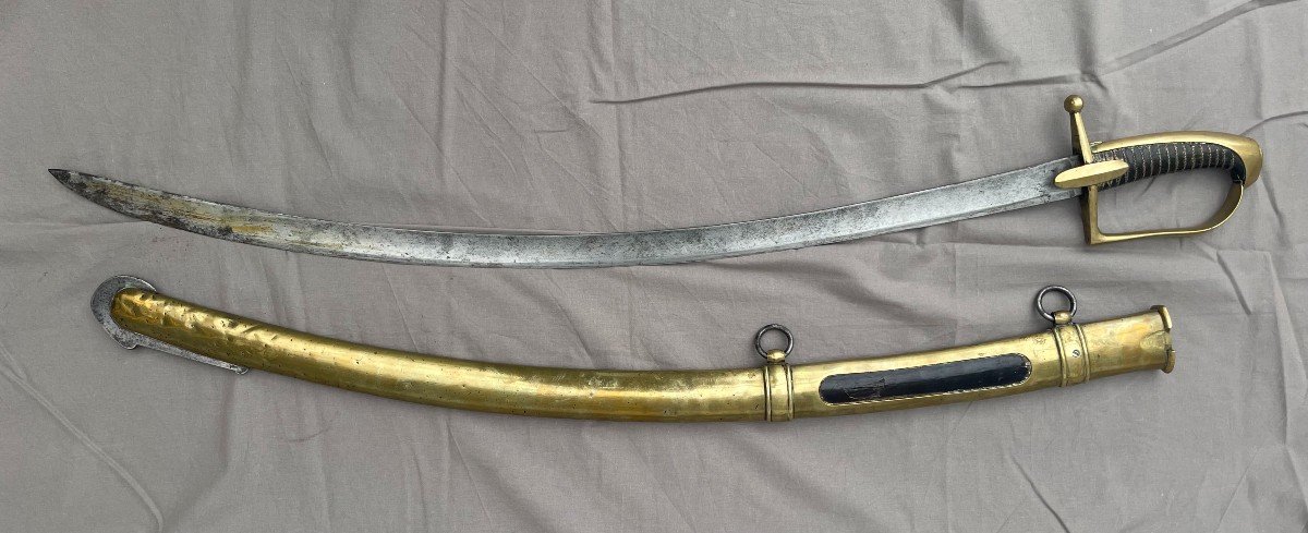 Horse Hunter's Saber From The Imperial Guard Napoleon Period 1st Empire Early 19th Century France-photo-2