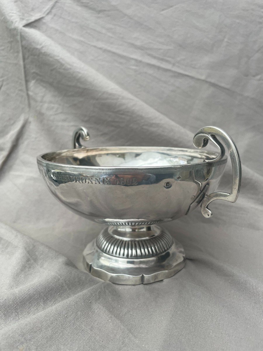 COUPE de MARIAGE Bourgogne patronymique M.PETIT D'ECHEVRONNE 1802 en argent M.O Th. Tonnelier -photo-4