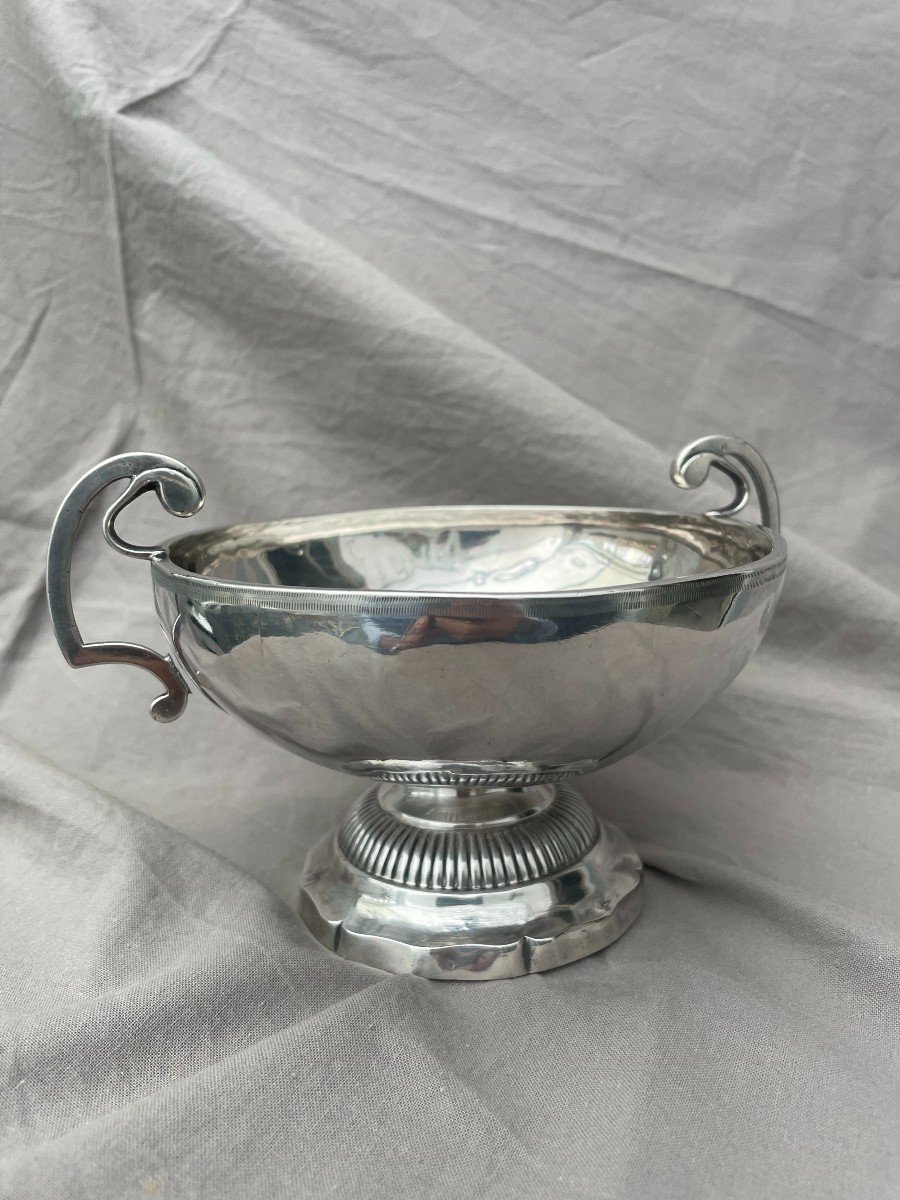 COUPE de MARIAGE Bourgogne patronymique M.PETIT D'ECHEVRONNE 1802 en argent M.O Th. Tonnelier -photo-3