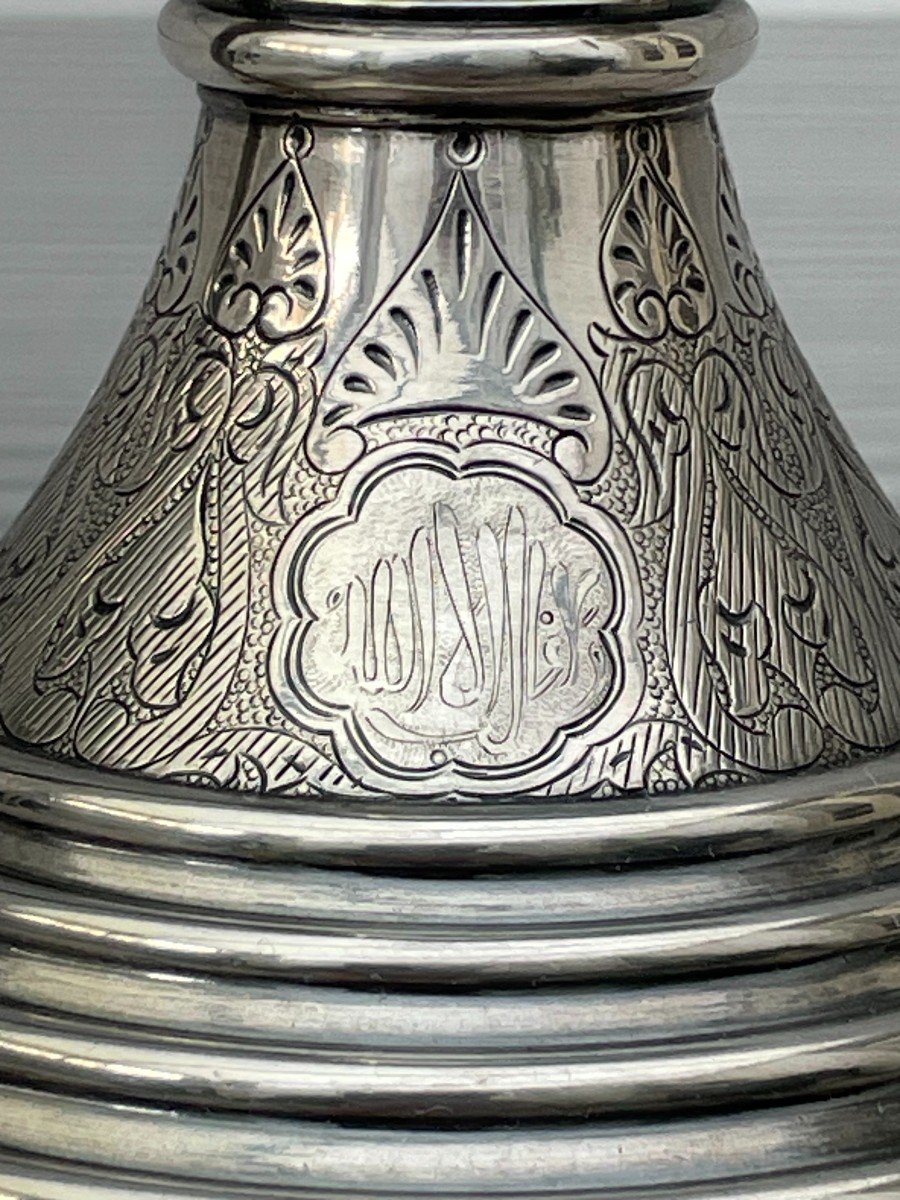 Henri Duponchel And Constant Revil Solid Silver Jug From The 19th Century Ottoman Orientalist Service-photo-2