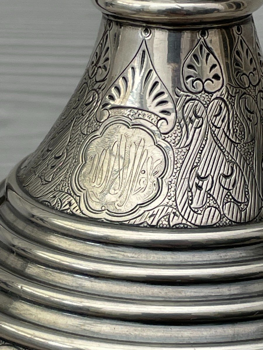 Henri Duponchel And Constant Revil Solid Silver Jug From The 19th Century Ottoman Orientalist Service-photo-4