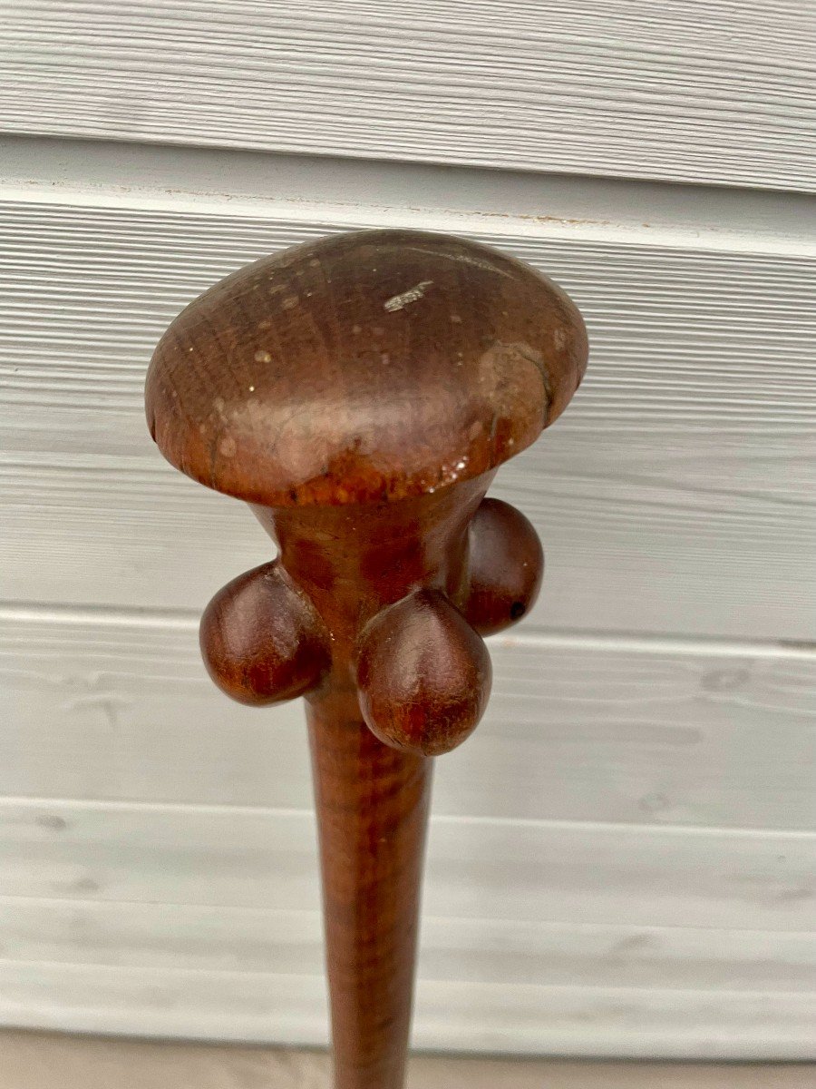 War Massue Head Breaker Vanuatu Island, Melanesia 19th Century. 78 Cm Mushroom Head -photo-4