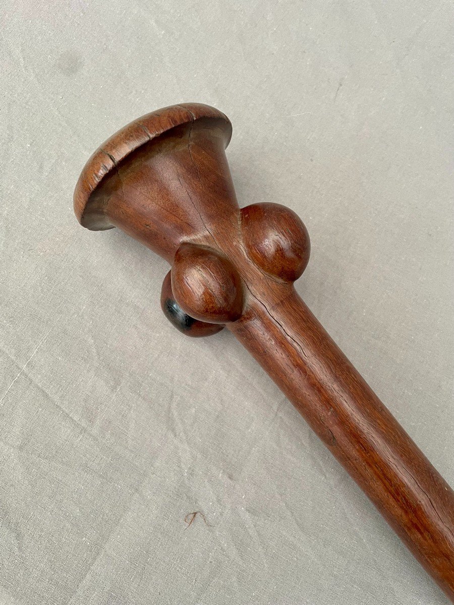 War Massue Head Breaker Vanuatu Island, Melanesia 19th Century. 78 Cm Mushroom Head 