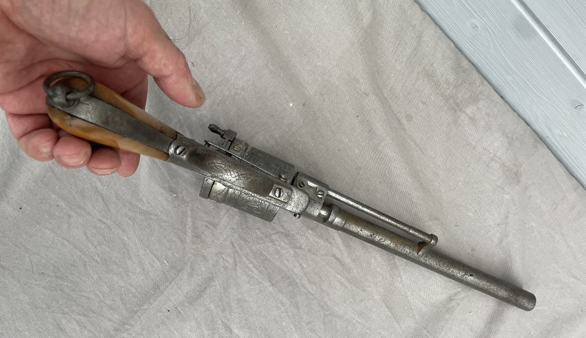 Revolver Gasser Montenegrin 6 six Coups Modèle 1870 Cal 11,3mm Catégorie D Crosse Corne XIXème -photo-7