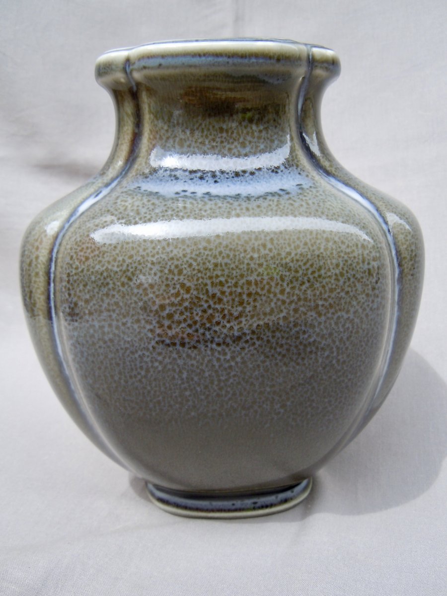 Émile Decœur (1876-1953) & Manufacture Nationale De Sèvres Sinisant Quadrilobé Vase Form D76-photo-4