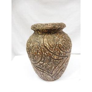 Sandstone Ciboure Unique Piece Large Important Vase Arroka Suzanne Fisher Pottery 26 Cm Signed