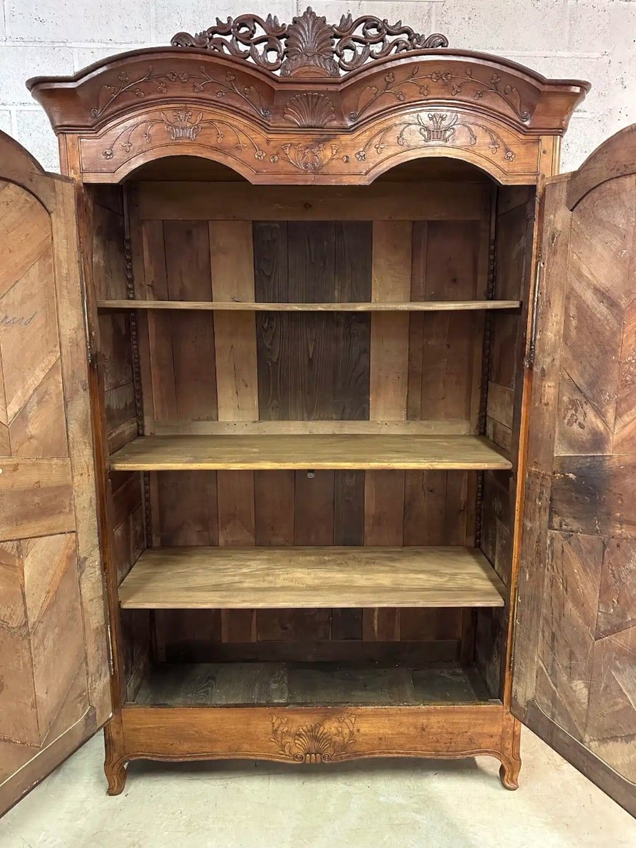 Rennes Wardrobe In Cherry Wood 19th Century-photo-4