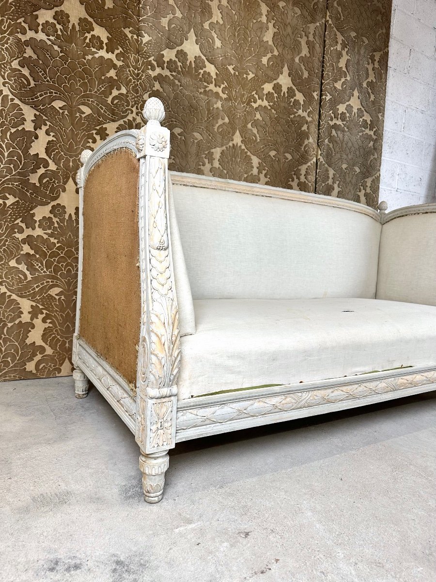 Louis XVI Style Alcove Sofa, 1900 Period-photo-2