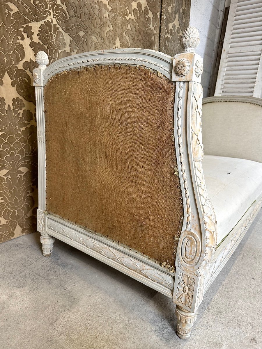 Louis XVI Style Alcove Sofa, 1900 Period-photo-4