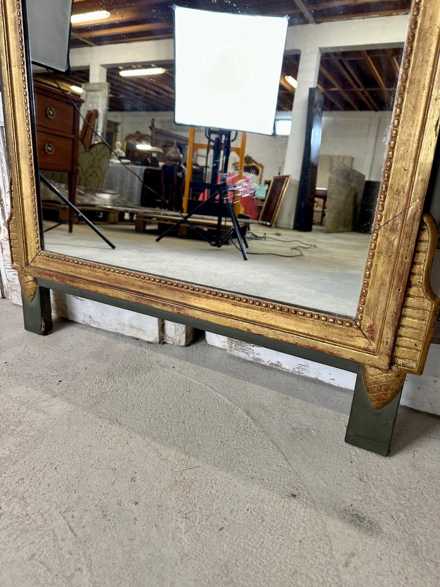 Miroir De Style Louis XVI Doré époque 20eme Siècle ( h 154 cm)-photo-3