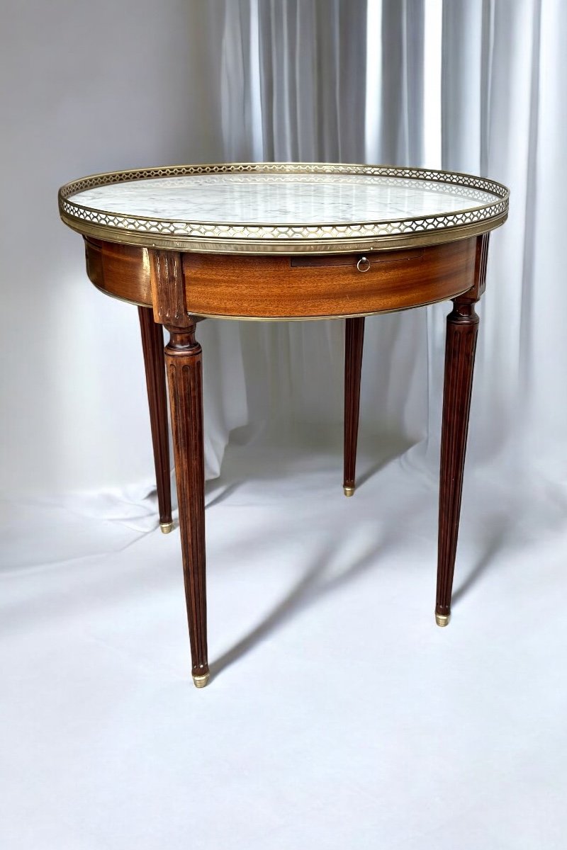 Table Bouillotte De Style Louis XVI 20eme Siècle-photo-3