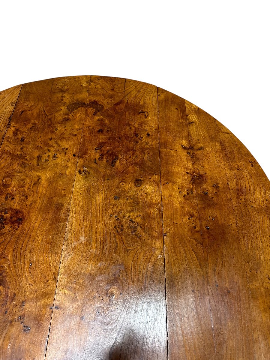 19th Century Round Elm Table -photo-7