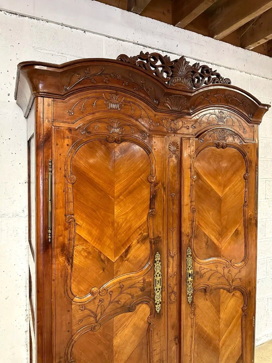 Armoire Rennaise En Merisier époque XIXème Siècle-photo-2