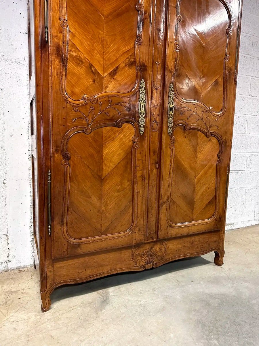 Armoire Rennaise En Merisier époque XIXème Siècle-photo-3