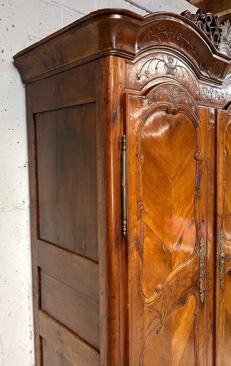 Armoire Rennaise En Merisier époque XIXème Siècle-photo-4