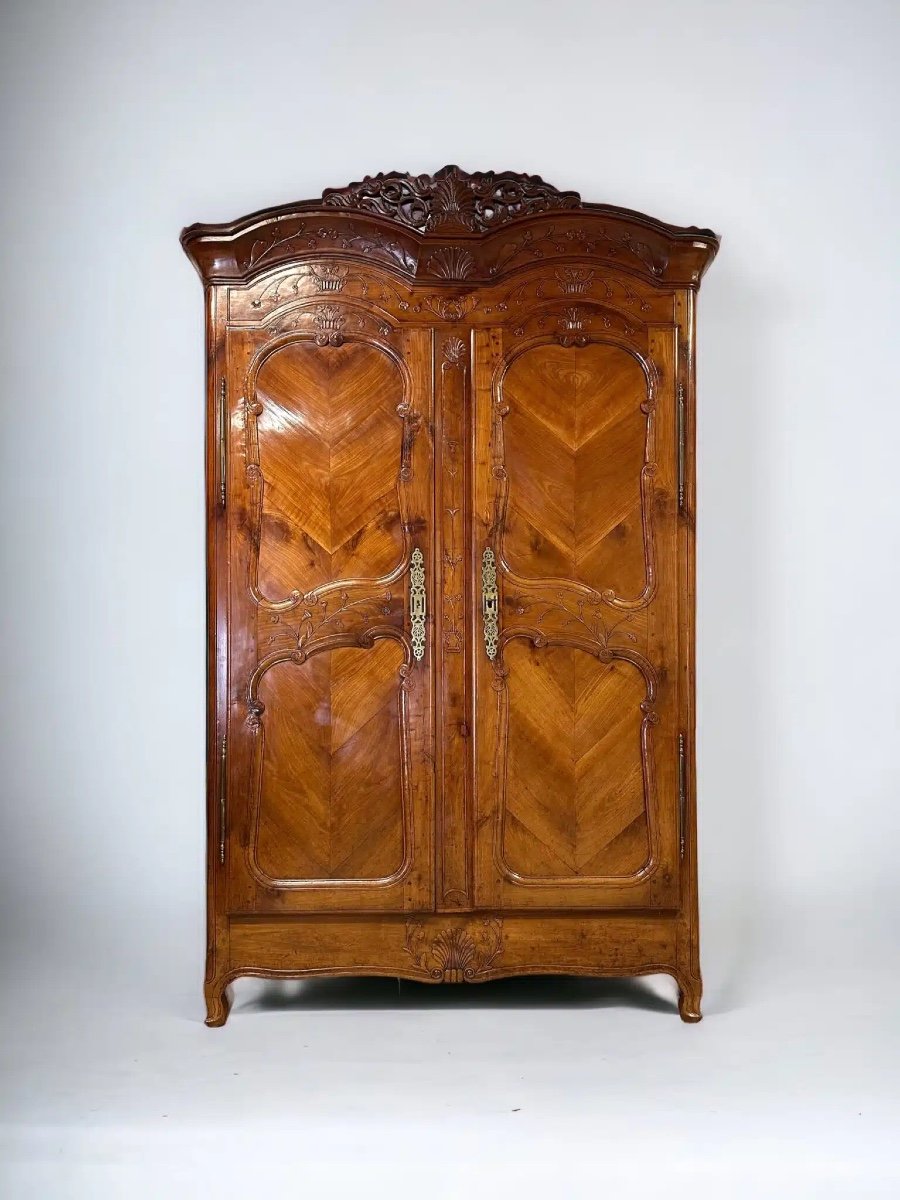 Armoire Rennaise En Merisier époque XIXème Siècle-photo-3