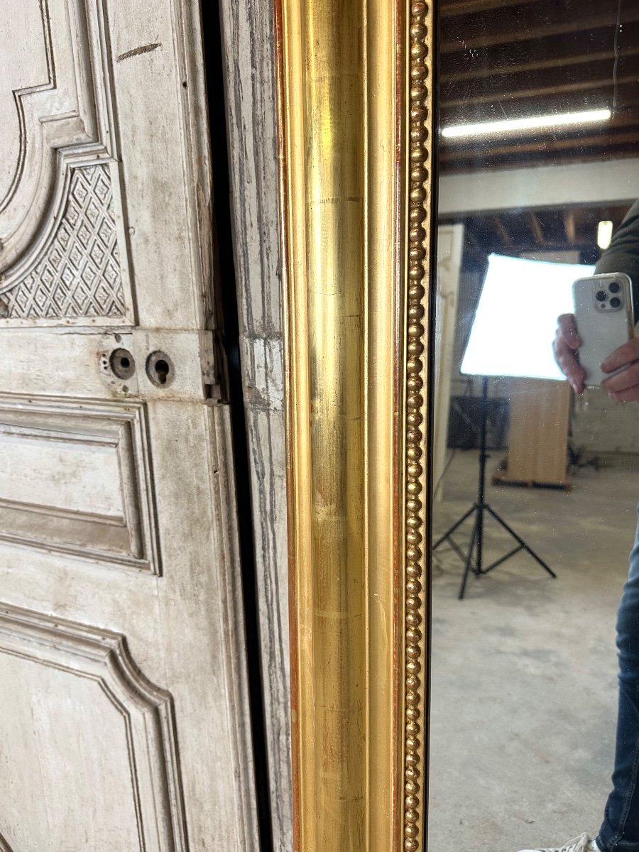 Grand Miroir Doré Louis-philippe XIXe Siècle 201 x 127 cm-photo-6