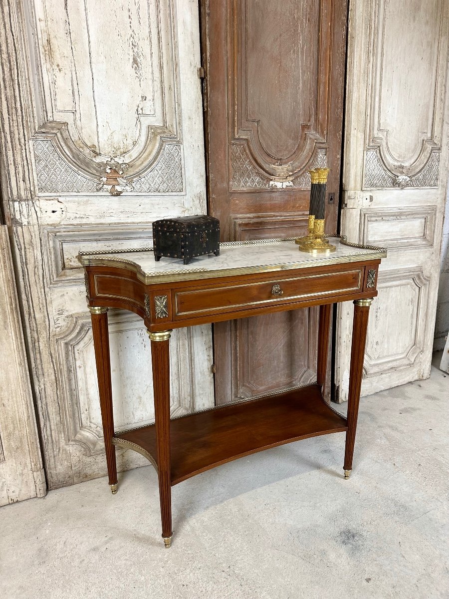 Console Louis XVI En Acajou 20e Siècle