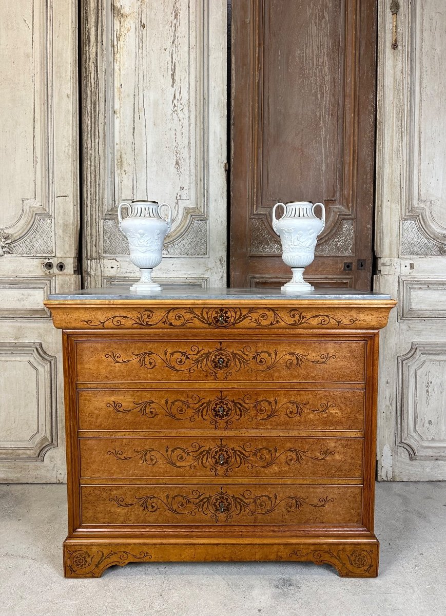 Commode De Style Charles X Circa 1950-photo-2