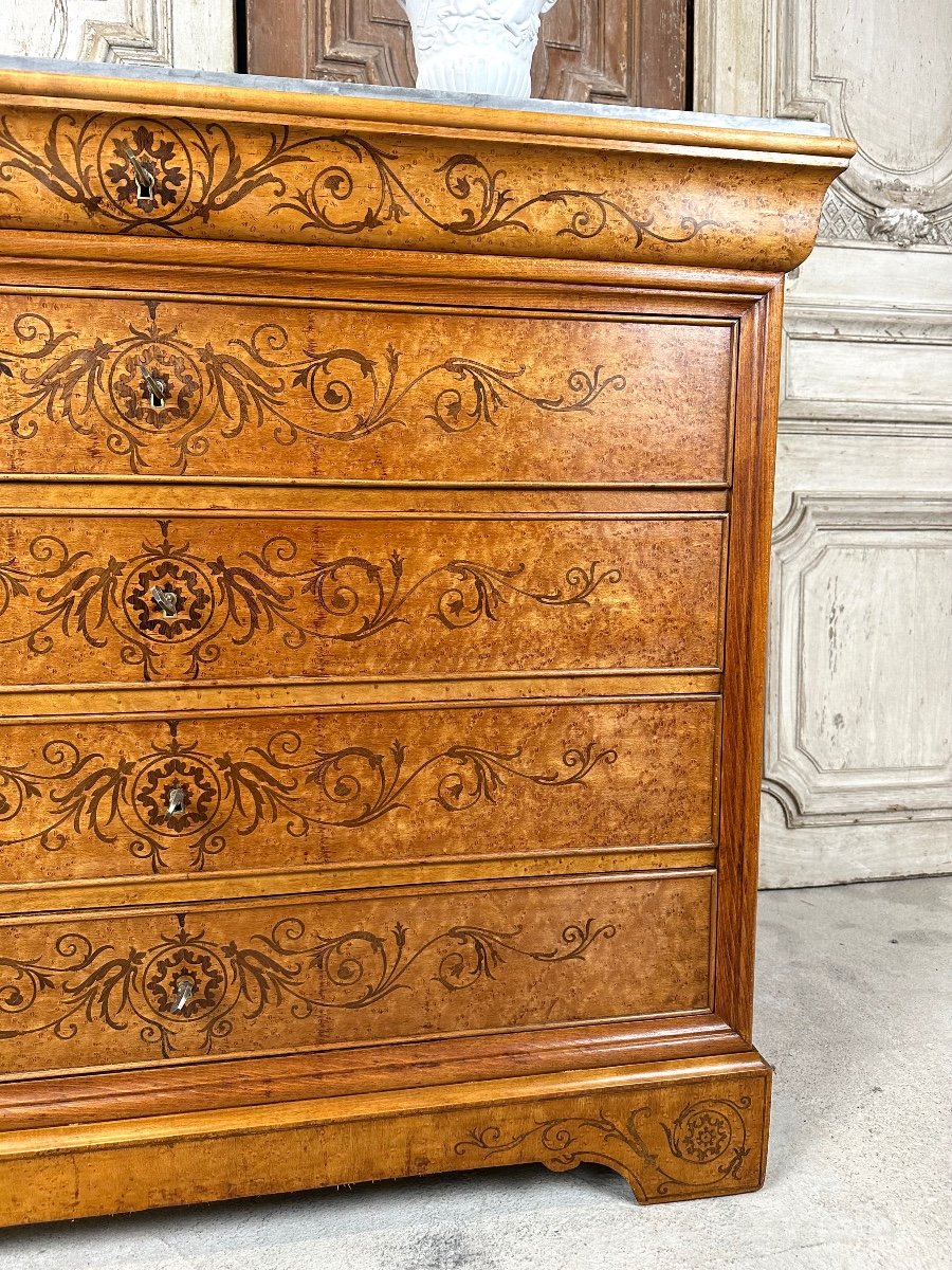 Charles X Style Chest Of Drawers Circa 1950-photo-2