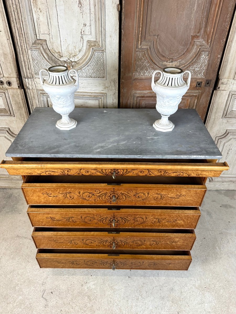 Charles X Style Chest Of Drawers Circa 1950-photo-4