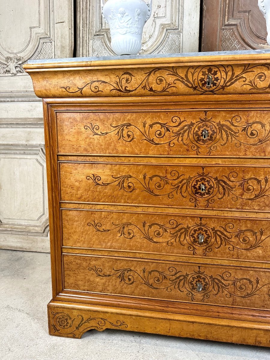 Charles X Style Chest Of Drawers Circa 1950