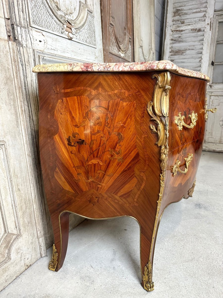 Louis XV Style Chest Of Drawers, 20th Century -photo-1